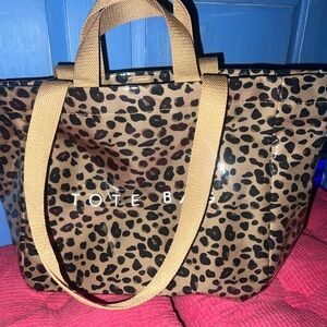 Tote Bag Leopard Print Shoulder Tote Bag - Brown